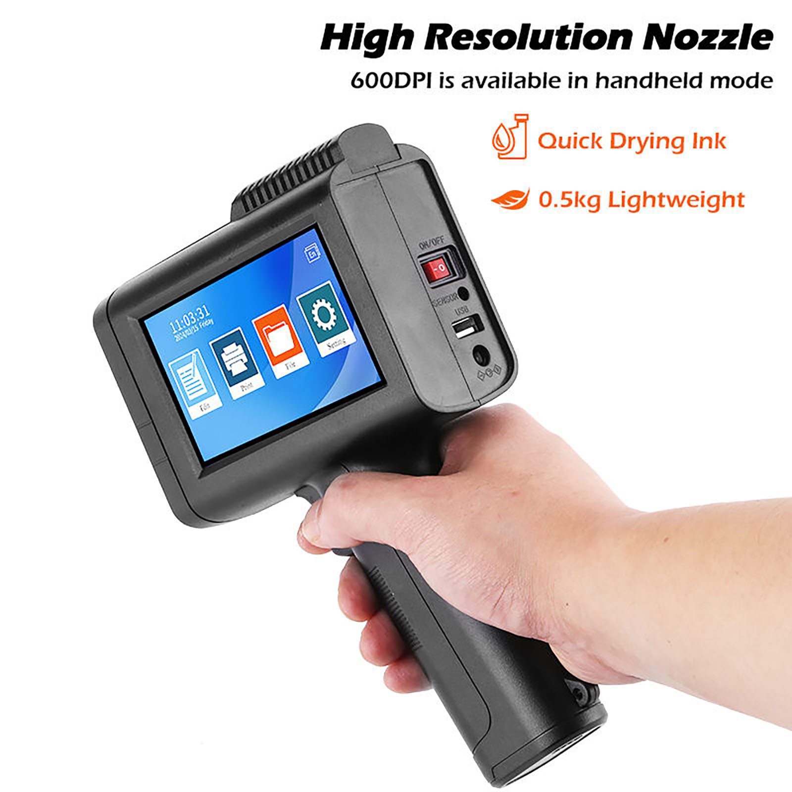 ZM-C13 12.7mm Handheld Inkjet  - Barcode Printer review and price