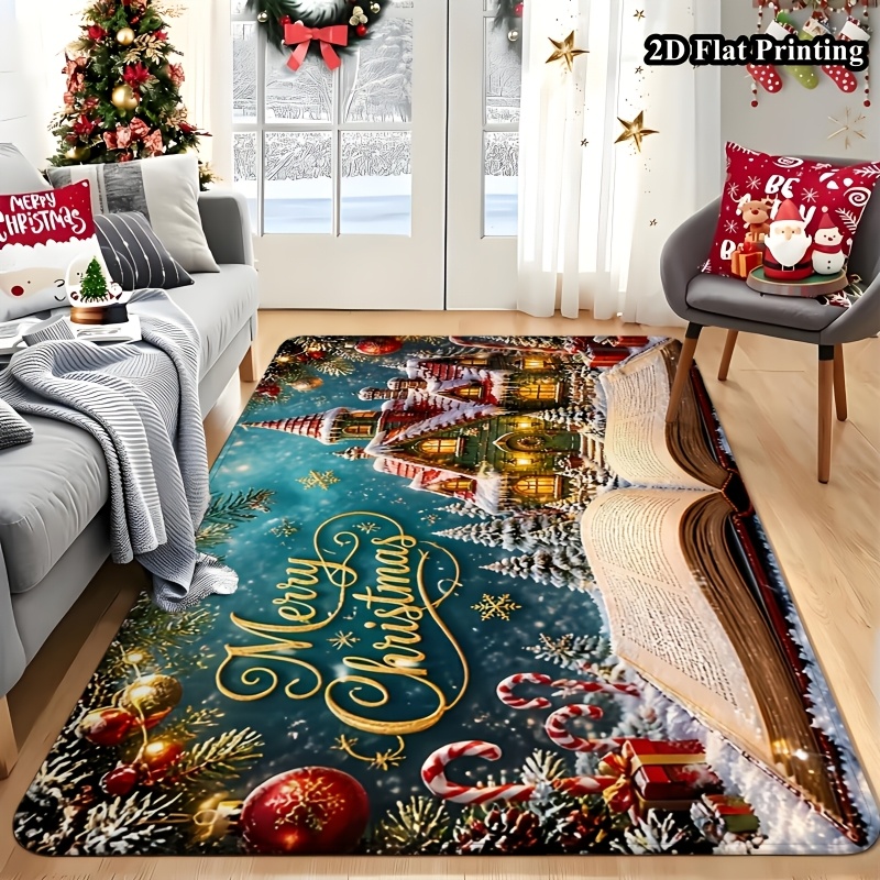 1pc 2D Flat Christmas Rug, Mag - Commercial Book Printing Machines review and price