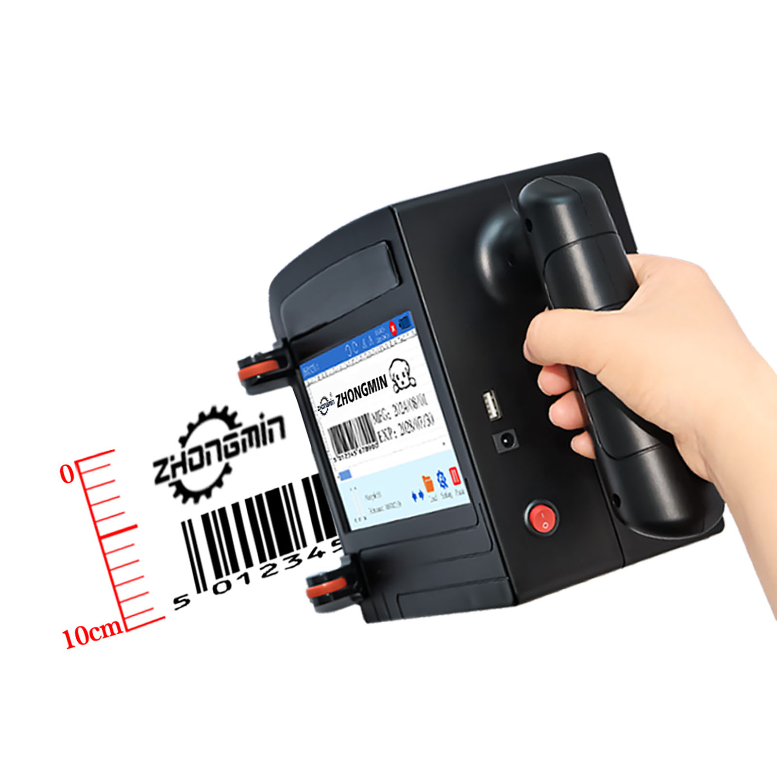 ZM-C100 10CM Portable Handheld - Barcode Printer review and price