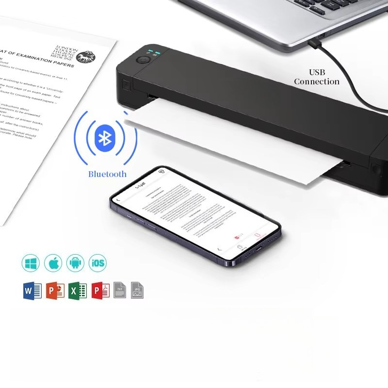 NEW 300dpi Portable A4 Printer - Thermal Printer review and price